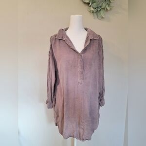 Women's Purple Tunic Oversized Purple Size Small